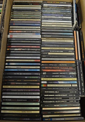 Lot 142 - 2 boxes of rock CDs