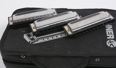 Lot 15 - Set of Hohner Bluesband harmonicas