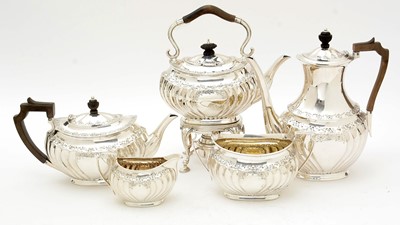 Lot 600 - A Victorian silver tea and coffee service, by Atkin Brothers