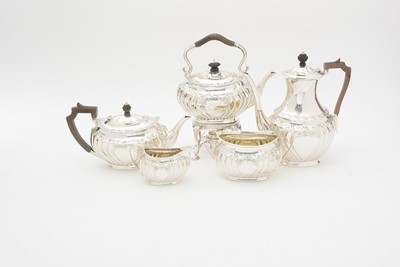 Lot 600 - A Victorian silver tea and coffee service, by Atkin Brothers