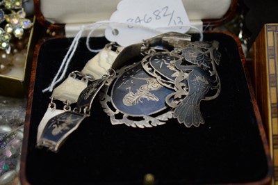 Lot 206 - A selection of silver, costume jewellery and wrist watches.