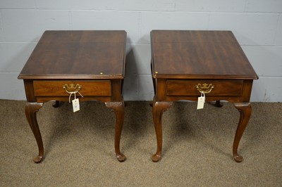 Lot 63 - Drexel: a pair of 'Vintage Cherry' side/bedside tables