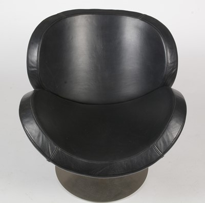 Lot 327 - BoConcept 'Shelly' armchair in black leather upholstery