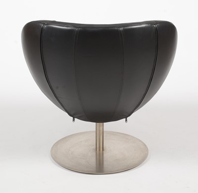 Lot 1 - BoConcept 'Shelly' armchair in black leather upholstery
