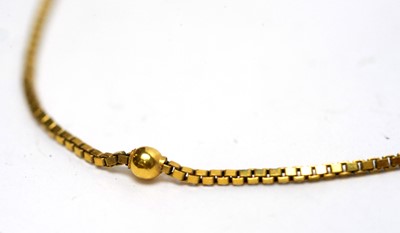 Lot 156 - Two 9ct yellow gold chain necklaces