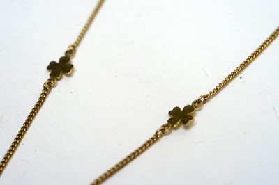 Lot 156 - Two 9ct yellow gold chain necklaces