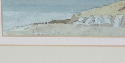 Lot 78 - Allan Graham - Sunshine and Showers, Elgol, Skye | watercolour