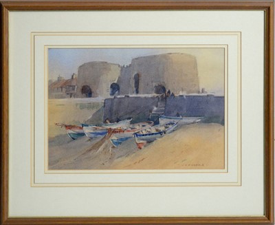 Lot 60 - John Rogers - The Great Lime Kilns, Beadnell Harbour, Northumberland | watercolour