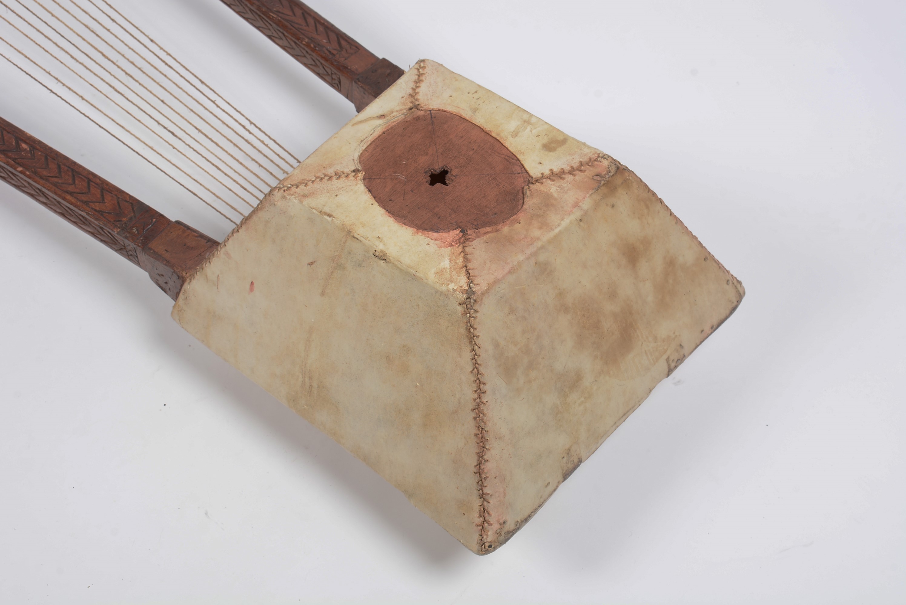 Lot 24 - Begena Ethiopian lyre harp