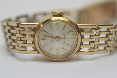 Lot 173 - A 9ct yellow gold Rotary cocktail watch