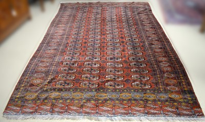 Lot 98 - A Turkman carpet