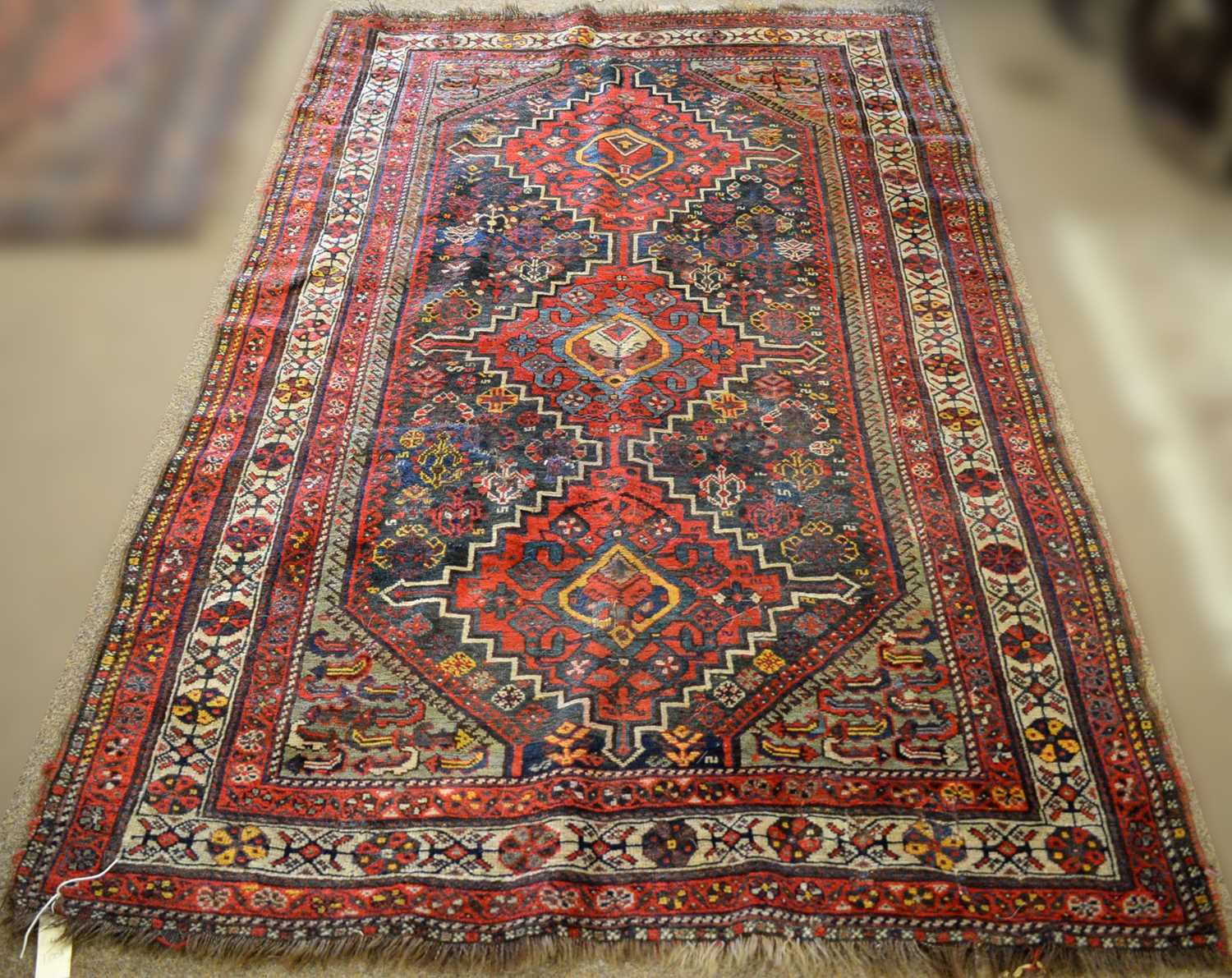 Lot 100 - A Caucasian rug