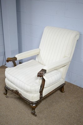 Lot 75 - A 1930's armchair.