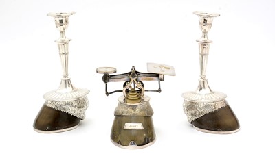 Lot 548 - An early 20th Century desk set by The Army & Navy Club Stores Ltd