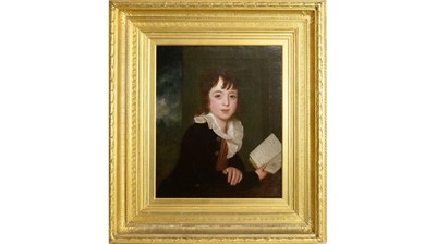 Lot 926 - Early 19th Century English School - Portrait of a Boy with a Book | oil