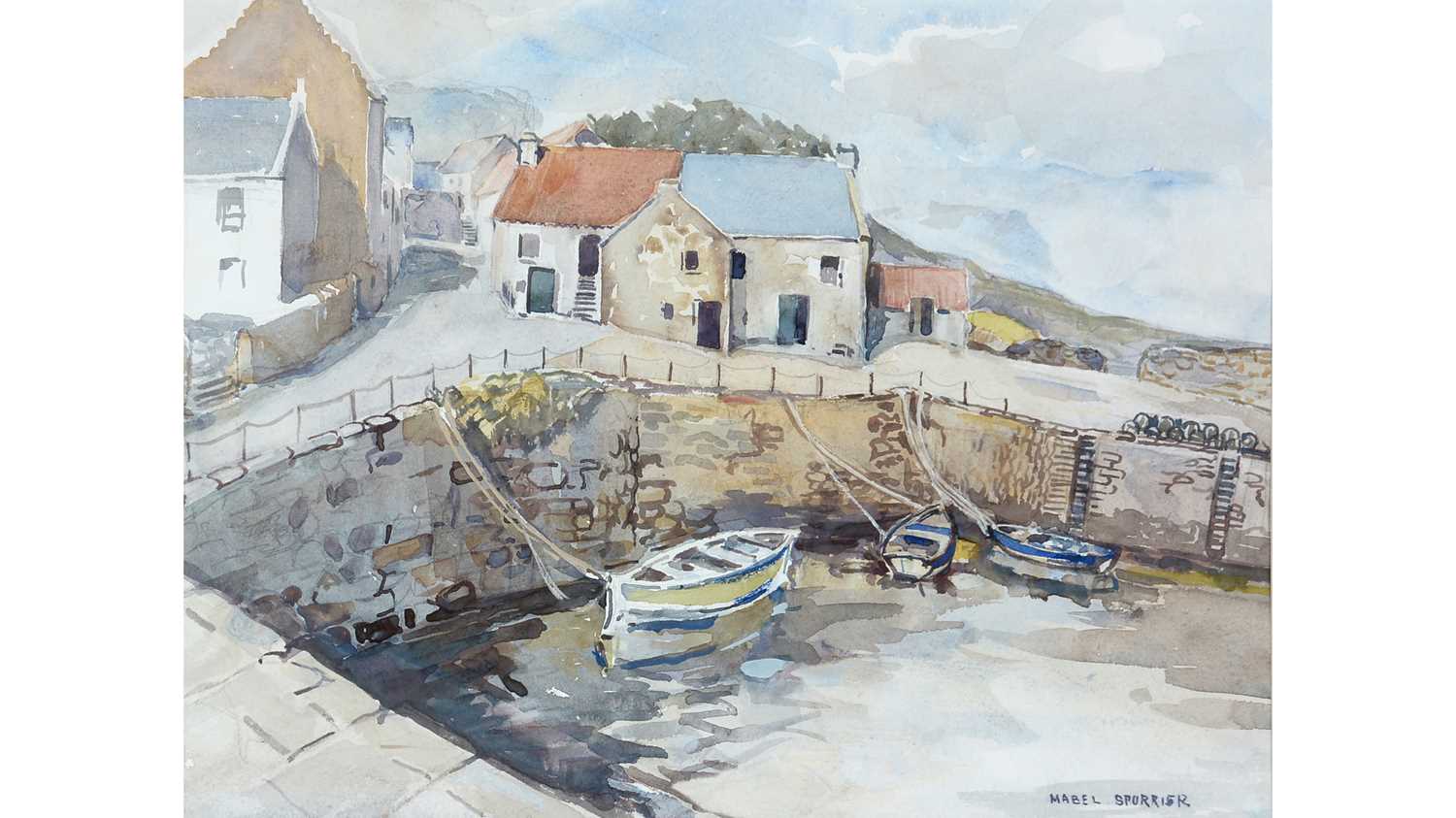 Lot 731 - Mabel Annie Spurrier - Highland Harbour | watercolour