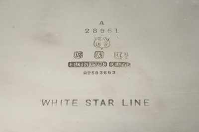 Lot 779 - Elkington & Co for White Star Line: an RMS Olympic period dish