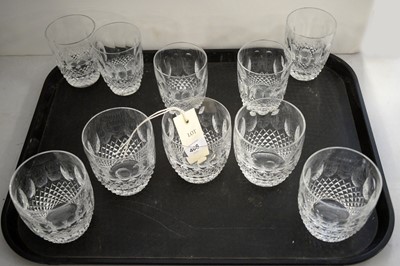 Lot 406 - Waterford glass tumblers