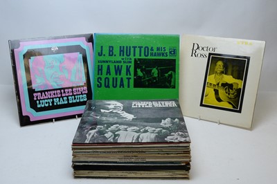 Lot 246 - A large collection of blues and jazz LPs
