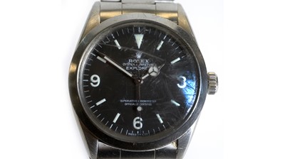 Lot 508 - Rolex Oyster Perpetual Explorer: a steel cased automatic wristwatch