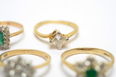 Lot 181 - Seven gem-set rings