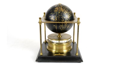 Lot 1206 - A Royal Geographic carved Geographical Society World clock.