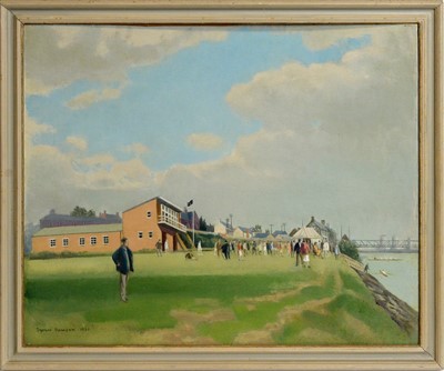 Lot 673 - Byron Eric Dawson - Newburn Rowing Club | oil