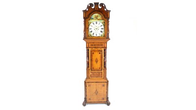 Lot 1209 - Davies, Abergele: an ornate Welsh Victorian inlaid longcase clock.