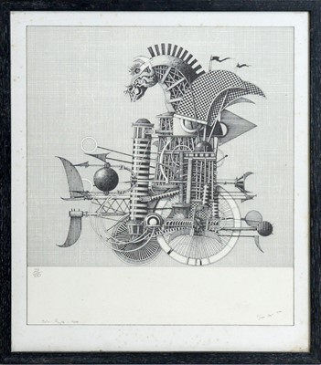 Lot 518 - John Boyd - Surrealist Knight Machine | limited edition lithograph