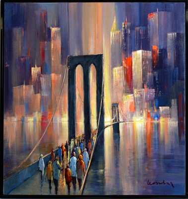 Lot 560 - Vasile Leondar - Golden Gate Bridge | oil