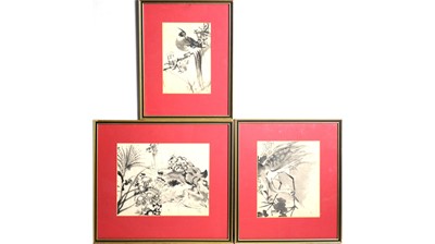 Lot 658 - Three Chinese ink drawings