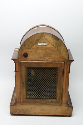 Lot 428 - A German inlaid walnut bracket clock