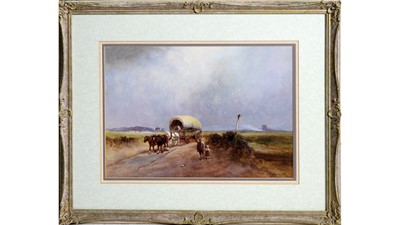 Lot 17 - James Walter Gozzard - A Traveller Family and their Vargo Wagon | watercolour