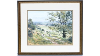 Lot 1089 - Joe Hush - Spring Shepherding, and Bringing in the Flock | acrylic