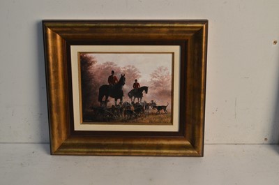 Lot 805 - Glyn Williams - The Dawn Meet and The Hounds | oil