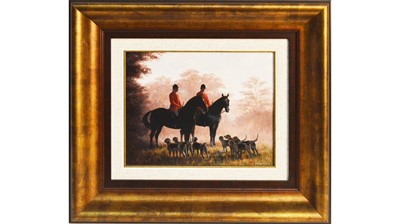 Lot 1044 - Glyn Williams - The Early Hunt | oil