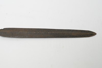 Lot 499 - A knobkerry, a spear and a knife