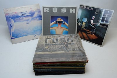 Lot 220 - A large collection of Rush LPs and singles