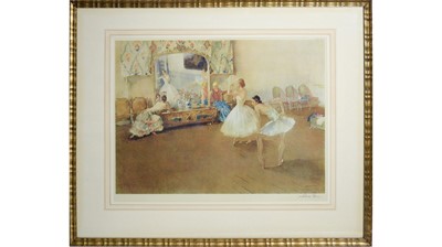 Lot 4 - William Russell Flint - The Mirror of the Ballet | collotype