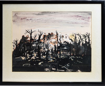 Lot 184 - Antoni Sulek - A City Rises From the Ashes | gouache