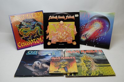 Lot 257 - 15 heavy rock LPs and singles
