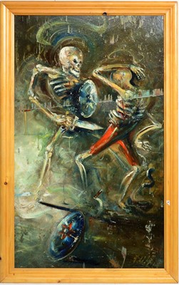 Lot 681 - Antoni Sulek - Duel of the Undead | oil