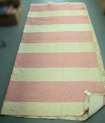 Lot 408 - A late 19th Century patchwork bedspread