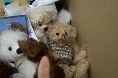 Lot 221 - A selection of collectors' miniature teddy bears.