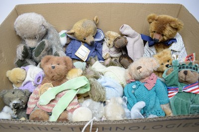 Lot 235 - A selection of teddy bears.
