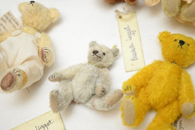 Lot 211 - A collection of Beth’s Bears miniature teddy bears.