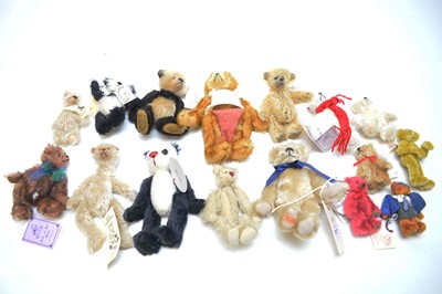 Lot 217 - A selection of teddy bears.