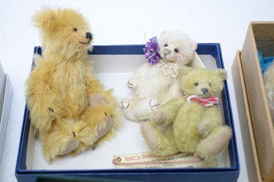 Lot 238 - A selection of collectors' teddy bears.