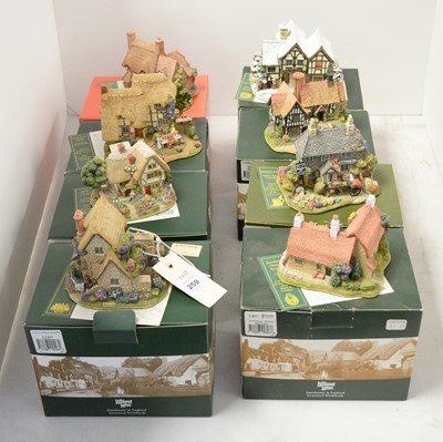 Lot 250 - A collection of Lilliput Lane collectible architectural sculptures.