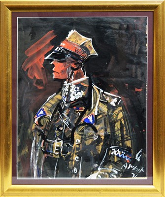 Lot 269 - Antoni Sulek - Portrait of a Polish Soldier | oil